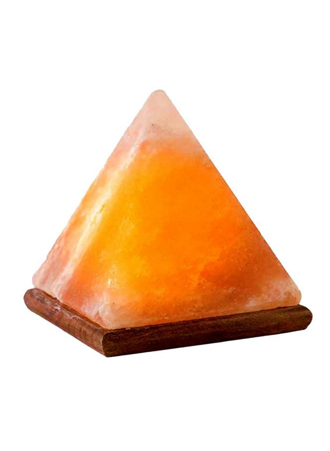 Himalayan Rock Salt Pyramid Lamp orange 22x29cm
