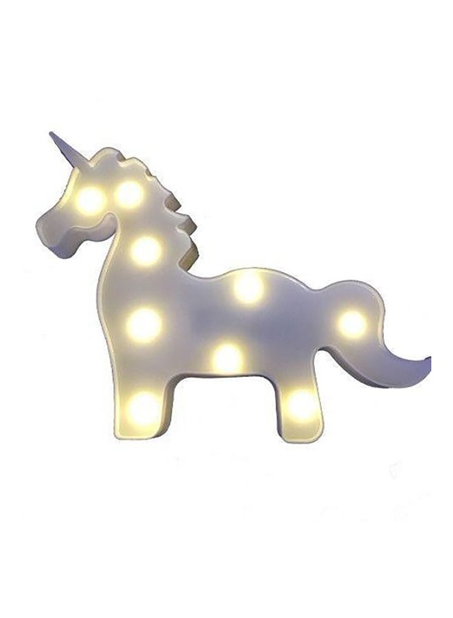 مصباح يُعلق على الحائط بتصميم وحيد القرن أبيض 21x4سم