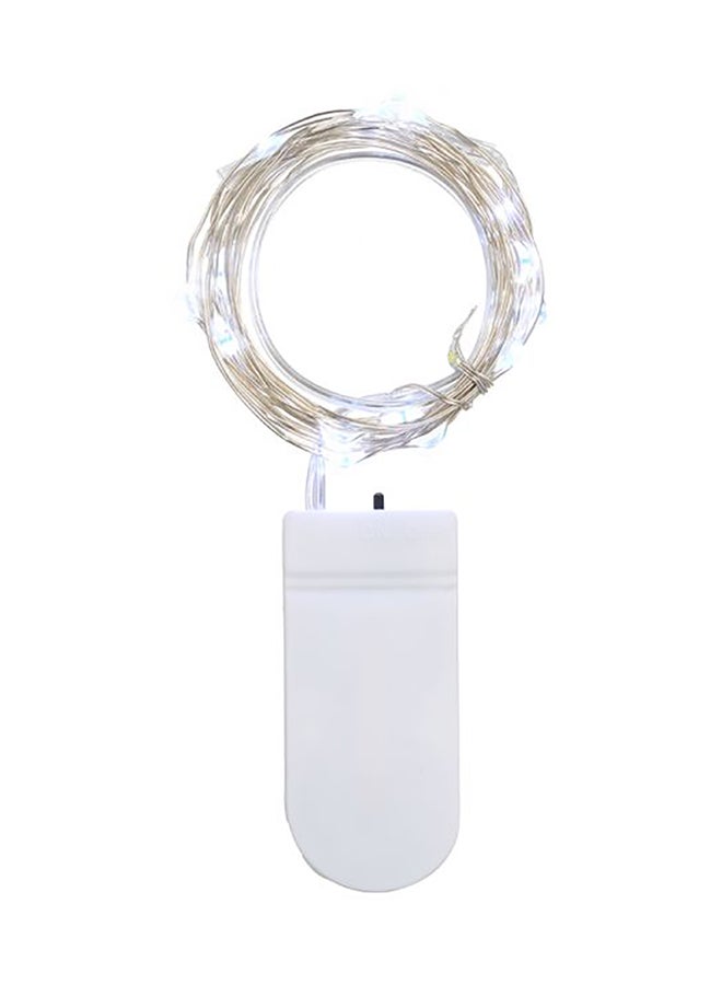 بيوينتي شريط إضاءة بسلك نحاسي على شكلنجوم لامعة مكون من 10 مصابيح LED أبيض 16x27سم - Image 1