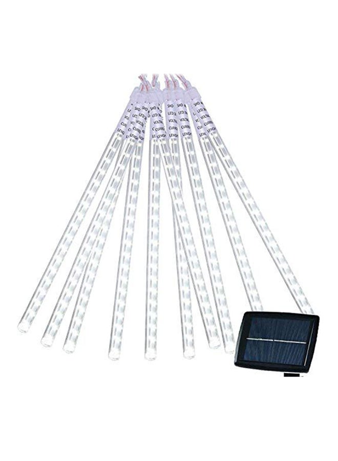 Beauenty 10-Tubes Solar Powered Shower Outdoor LED Light White  - Image 1