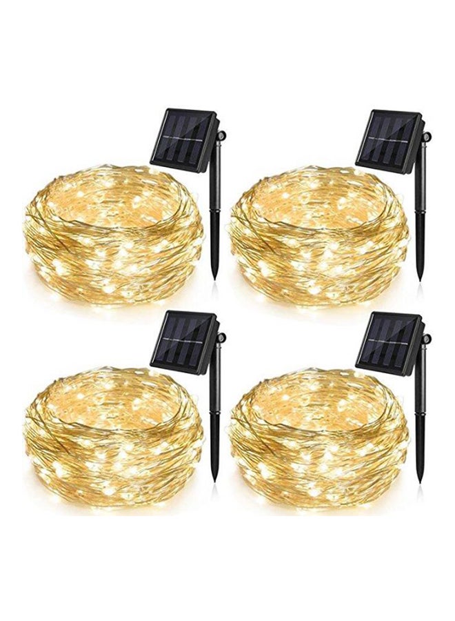 Beauenty - 4-Pack Solar Powered String Light Yellow - Image 1