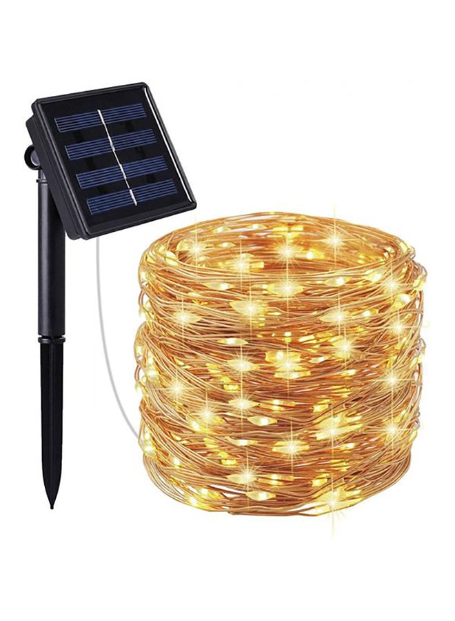 Beauenty 4 Packs 200 LED Solar String Light For Christmas Yellow/Black 7x27centimeter Yellow/Black 7x27cm - Image 1
