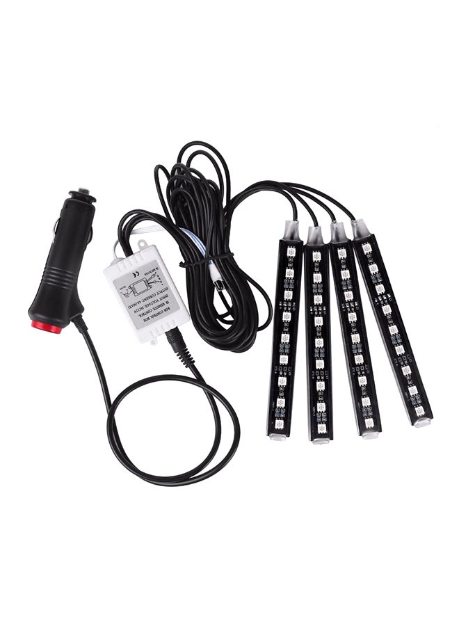 Beauenty 4-Piece LED Strip Lights With Remote Black 2x5cm - Image 1