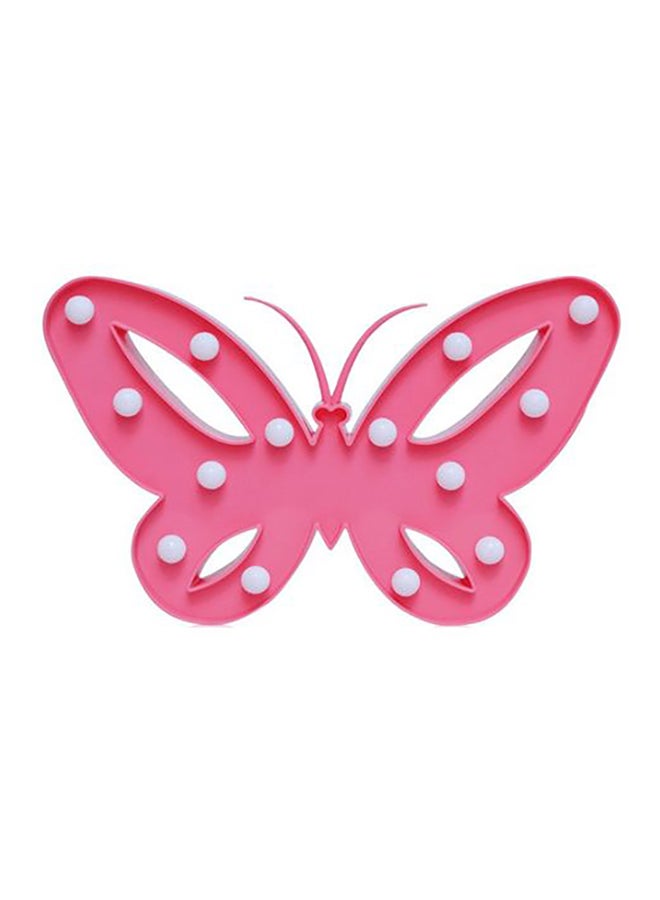 Beauenty Butterfly Shape LED Wall Light Pink 10.5x7inch - Image 1