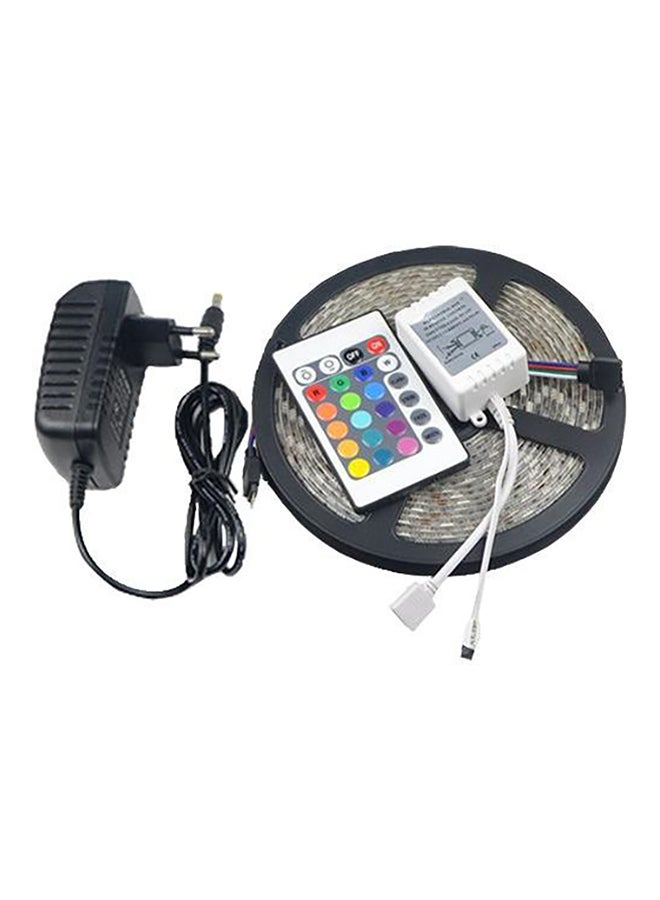 4-Piece 300 LED Strip Light With Accessories Set Multicolour 6 x 19cm