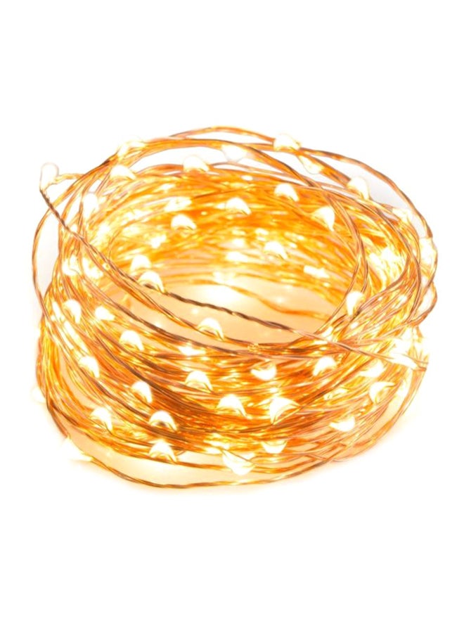 Beauenty 100-LED Decorative String Light For Christmas Yellow 6x24cm Yellow 6x24cm  - Image 1