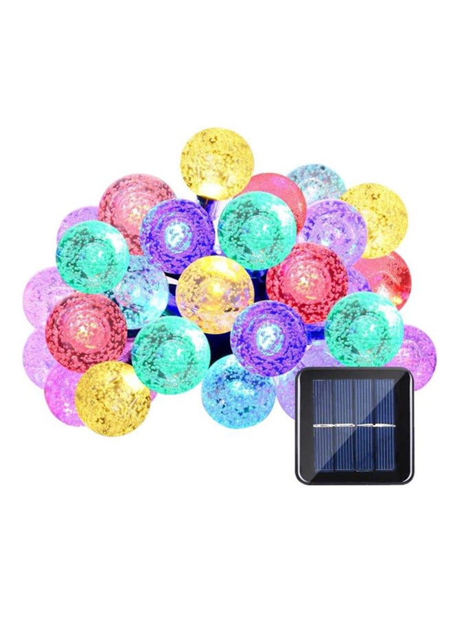 بيوينتي شريط إضاءة LED بشكل كرات من الكريستال يعمل بالطاقة الشمسية مكون من 30 مصباح متعدد الألوان - Image 1