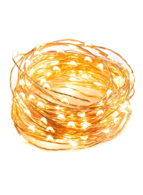 10M USB  Powered LED Copper String Light Yellow 10meter