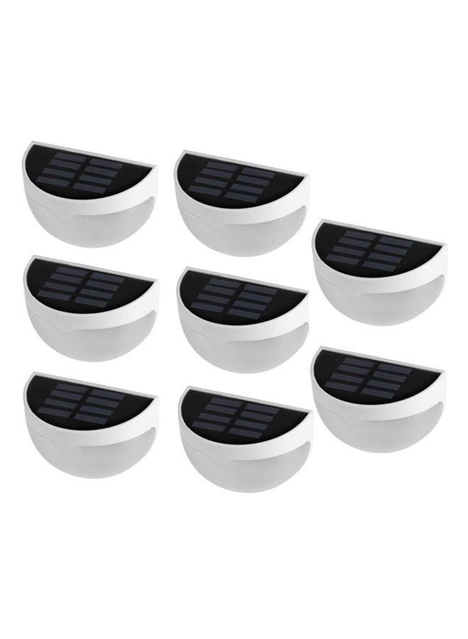 Beauenty 8-Piece Solar Outdoor Garden Light White 5x10cm - Image 1