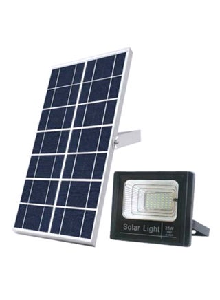 مصباح LED كشاف بقدرة 25 وات مع لوح شحن بالطاقة الشمسية أسود/ شفاف/ أبيض 4 x 12سم - v1558966201/N26090399A_1