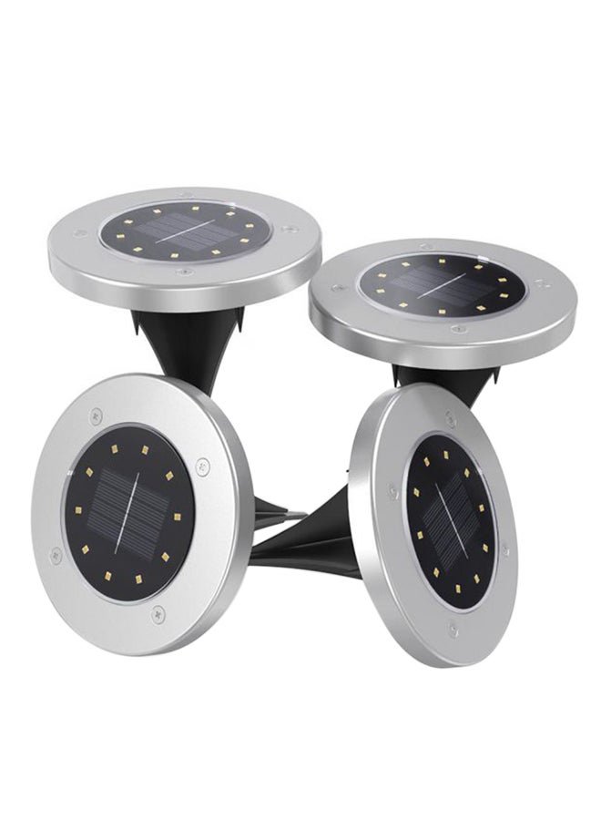 Beauenty 4-Piece Solar Powered Outdoor Light Set Black/Silver 13 x 15cm - Image 1