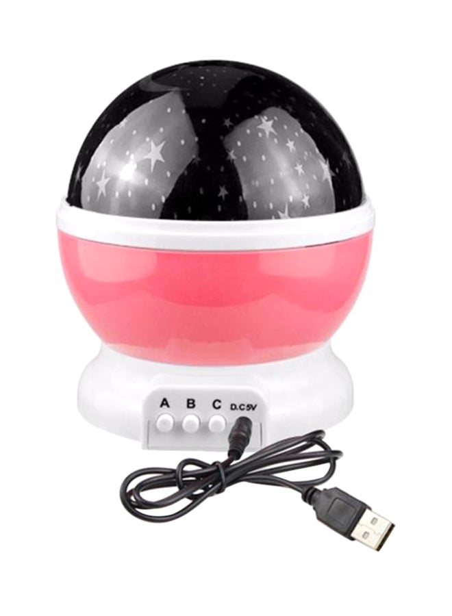 Beauenty Star And Moon Starlight Projector Lamp With Cable Black/White/Pink 13 x 11cm - Image 1