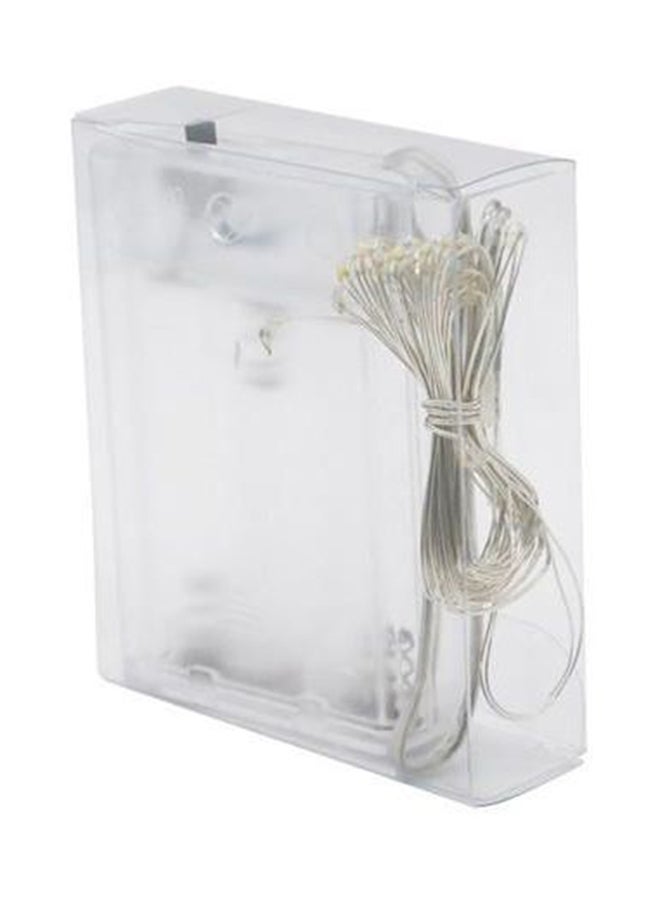 بيوينتي شريط إضاءة LED من 20 مصباح بطول مترين، بتصميم نجوم على شكل سلك من النحاس أبيض 2متر - Image 1