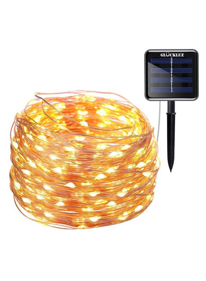 Beauenty Solar Powered LED String Light For Christmas Yellow/Black Yellow/Black - Image 1