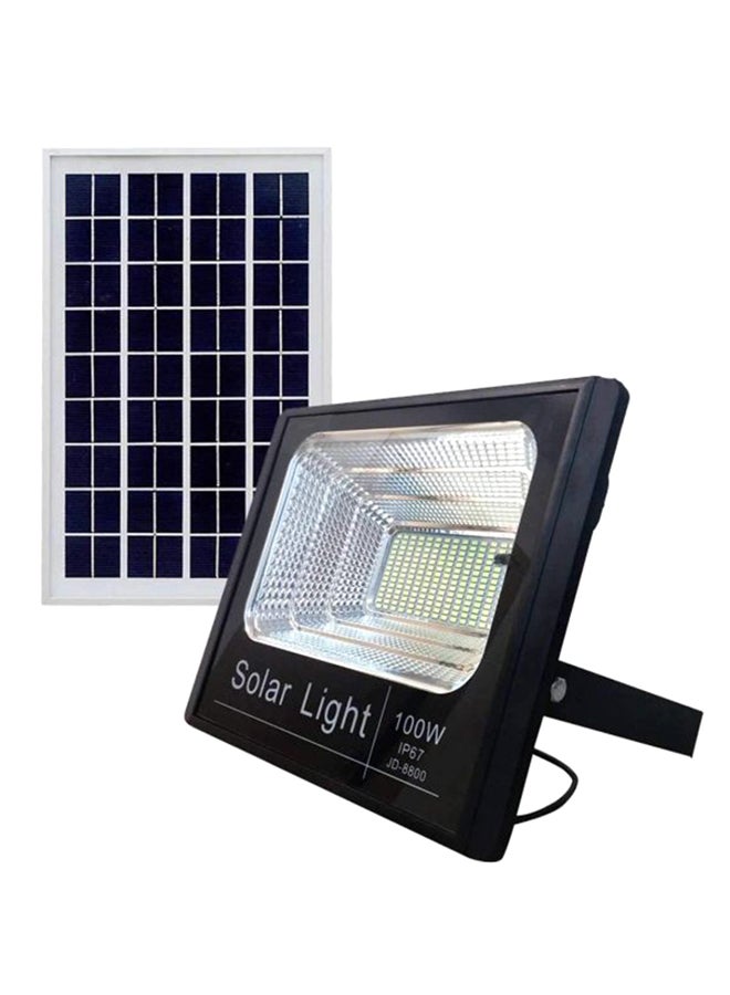 بيوينتي مصباح أمان LED بقوة 100 وات مزود بلوح شمسي أسود/ شفاف/ أبيض 10 x 10سم  - Image 1
