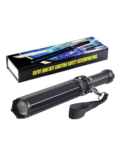 مصباح يدوي LED قابل للشحن مع شاحن أبيض 9x10سم