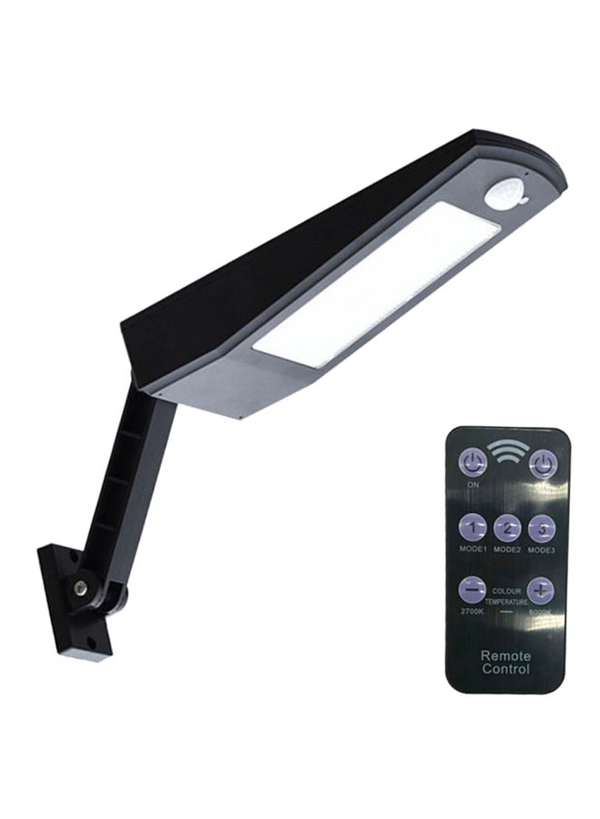 Beauenty 66-LED Solar Outdoor Waterproof Light With Remote Control Black/White 10 x 10cm - Image 1