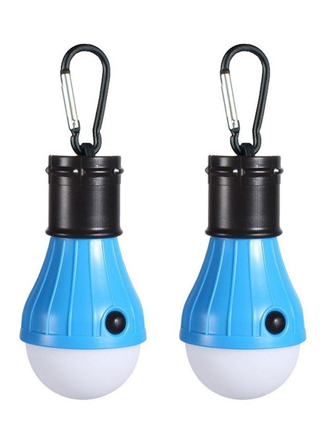 بيوينتي مجموعة مصابيح LED للتخييم مكونة من قطعتين أبيض 8x14سم - Image 1