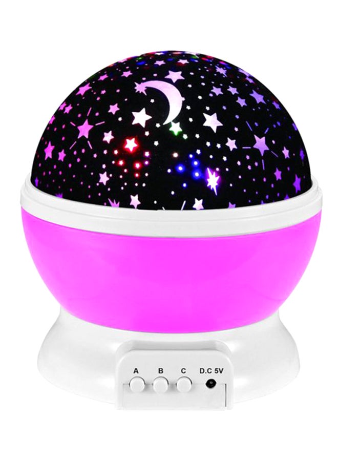 بيوينتي مصباح ليلي بإضاءة LED مزين بنمط نجوم ملونة أبيض 12x13سم - Image 1