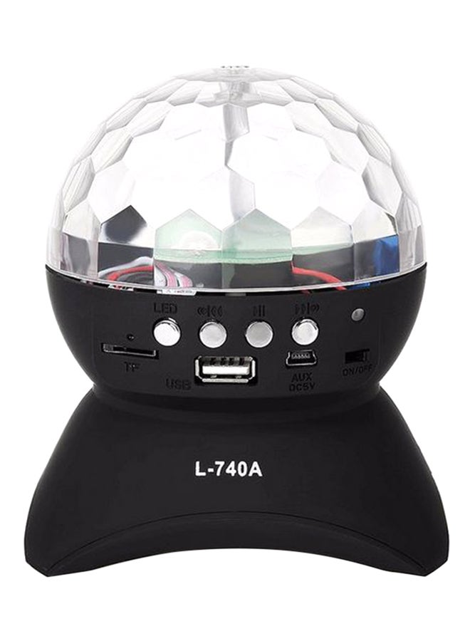 Beauenty Crystal Magic Ball LED Light Clear/Black 16 x 5cm - Image 1