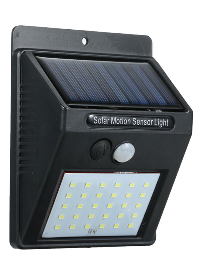 Beauenty 30 LED Solar Power PIR Motion Sensor Wall Light Black/White 13x13cm  - Image 1