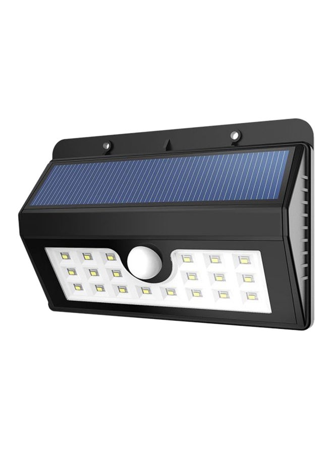 بيوينتي مصباح إضاءة خارجي مكون من 20 مصباح LED يعمل بالطاقة الشمسية ومزود بمستشعر للحركة أسود / أبيض / أزرق - Image 1