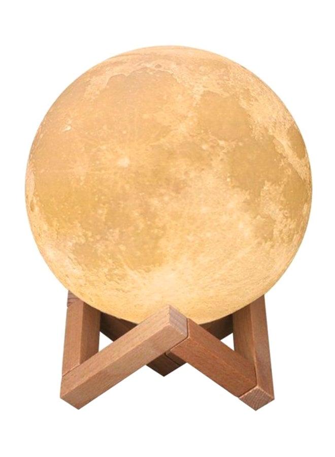 Beauenty 3D USB LED Moon Lamp With Stand Beige/Brown - Image 1