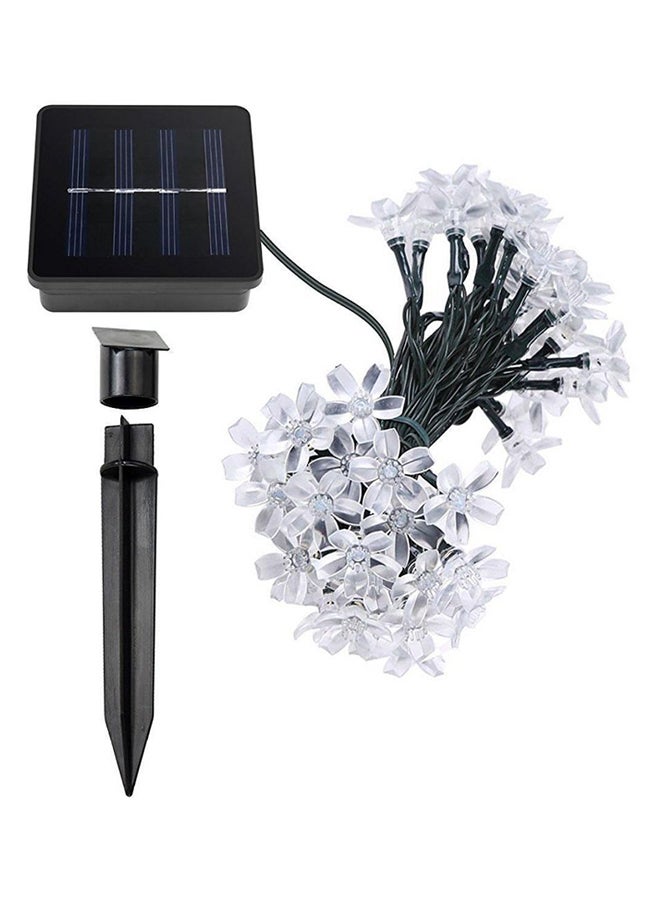 Beauenty 50-LED Cherry Blossom Solar String Light For Christmas Purple/White/Black 5 x 40cm Purple/White/Black 5 x 40cm - Image 1