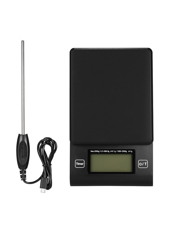KKmoon Electronic Scale With Temperature Probe VE-85 Black - Image 1