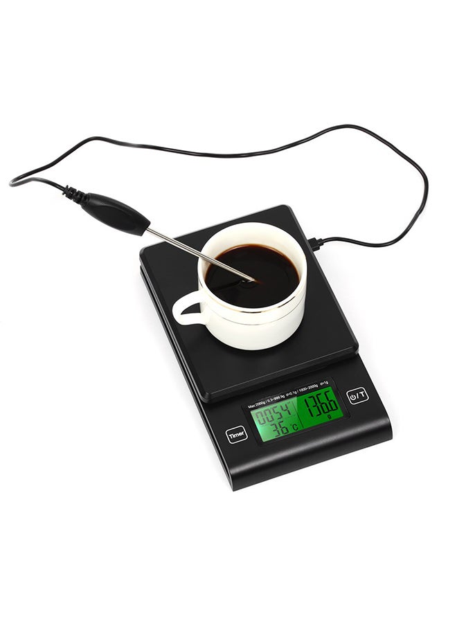 KKmoon Electronic Scale With Temperature Probe VE-85 Black - Image 2