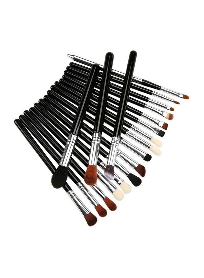 L'CHEAR 19-Piece High End Makeup Brush Set With Leather Bag Black - Image 3