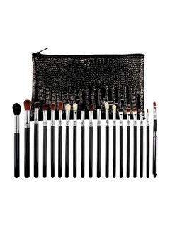 L'CHEAR 19-Piece High End Makeup Brush Set With Leather Bag Black  - Image 1