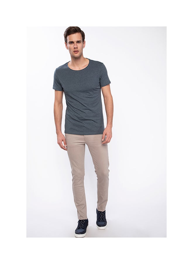 DeFacto Basic Slim Fit T-Shirt Green - Image 2