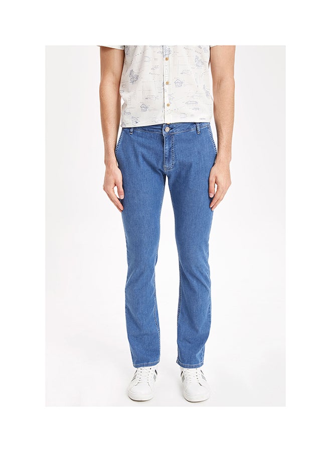 DeFacto Sergio Regular Fit Jeans Mid Blue - Image 1