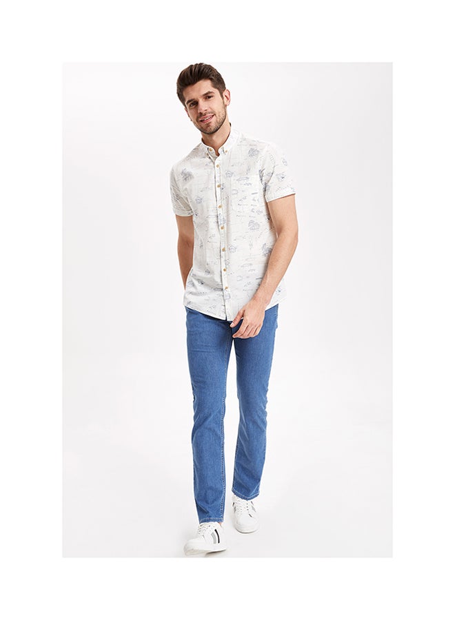 DeFacto Sergio Regular Fit Jeans Mid Blue - Image 3