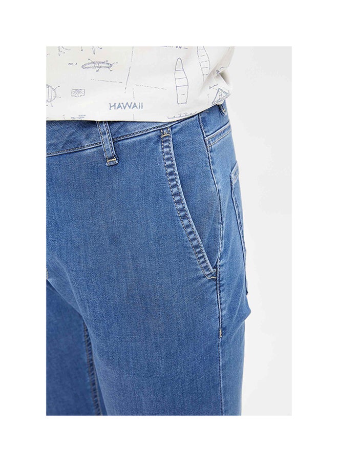 DeFacto Sergio Regular Fit Jeans Mid Blue - Image 4