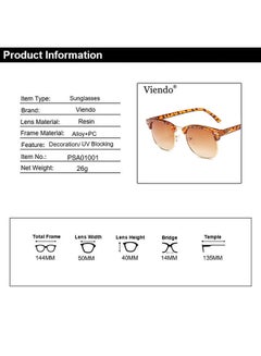 Viendo Classic Clubmaster Vintage Sunglasses - Lens Size: 40 mm  - Image 3