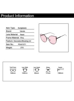 Viendo Women's Anti UV Cat Eye Frame Sunglasses - Lens Size: 55 mm  - Image 3