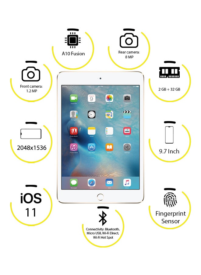 Apple - iPad 2018 (6th Generation) 9.7inch, 32GB, Wi-Fi Gold With FaceTime - Image 1