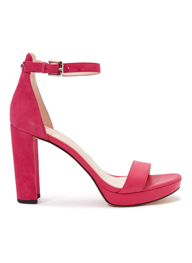 NINE WEST Dempsey Ankle Strap Sandals Pink  - Image 1