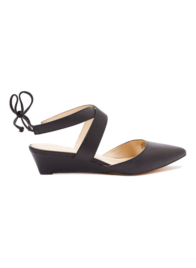 NINE WEST Elira Wedge Sandals Black - Image 1