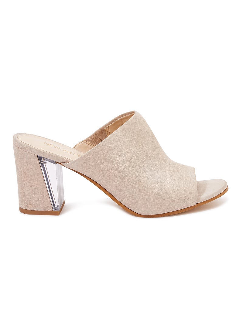 NINE WEST Gemily Mules Beige - Image 1