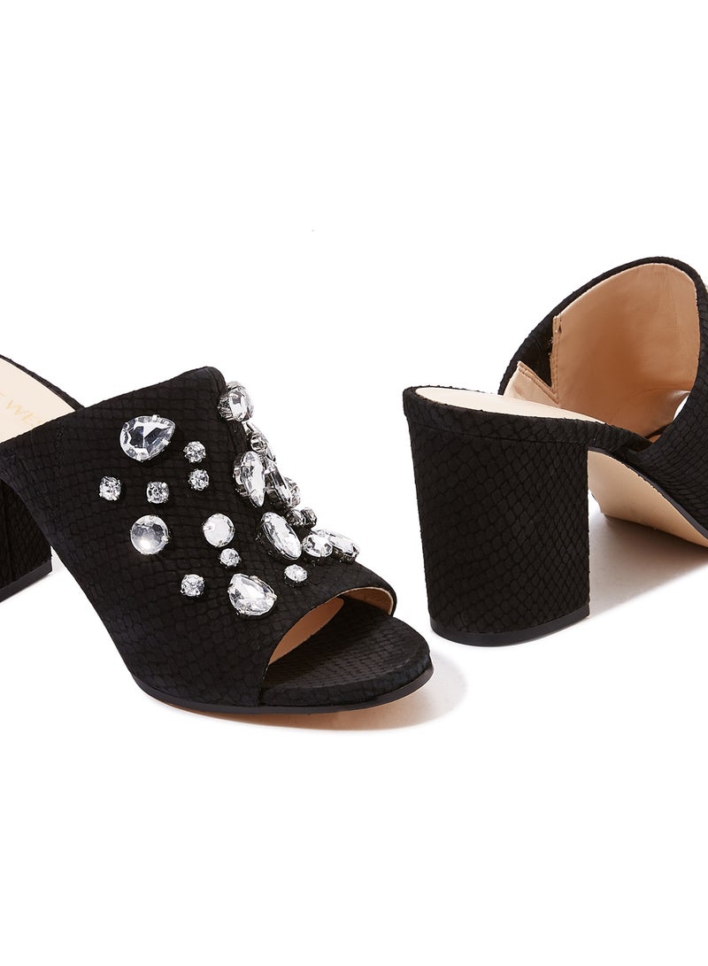 NINE WEST Gretten Sandals Black - Image 4