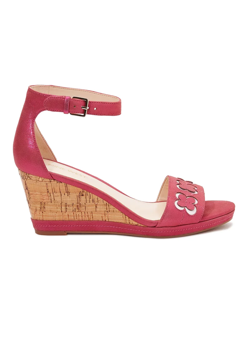 NINE WEST Julian Ankel Strap Wedges