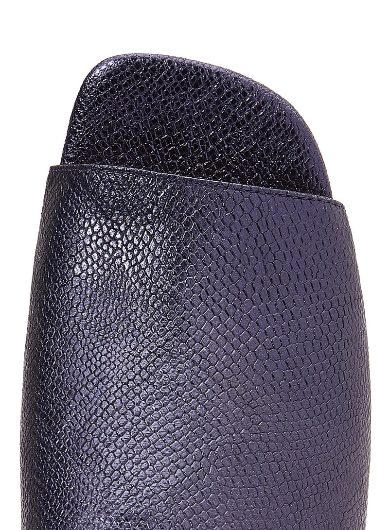 NINE WEST - Raydon Low Heel Mule Blue - Image 1