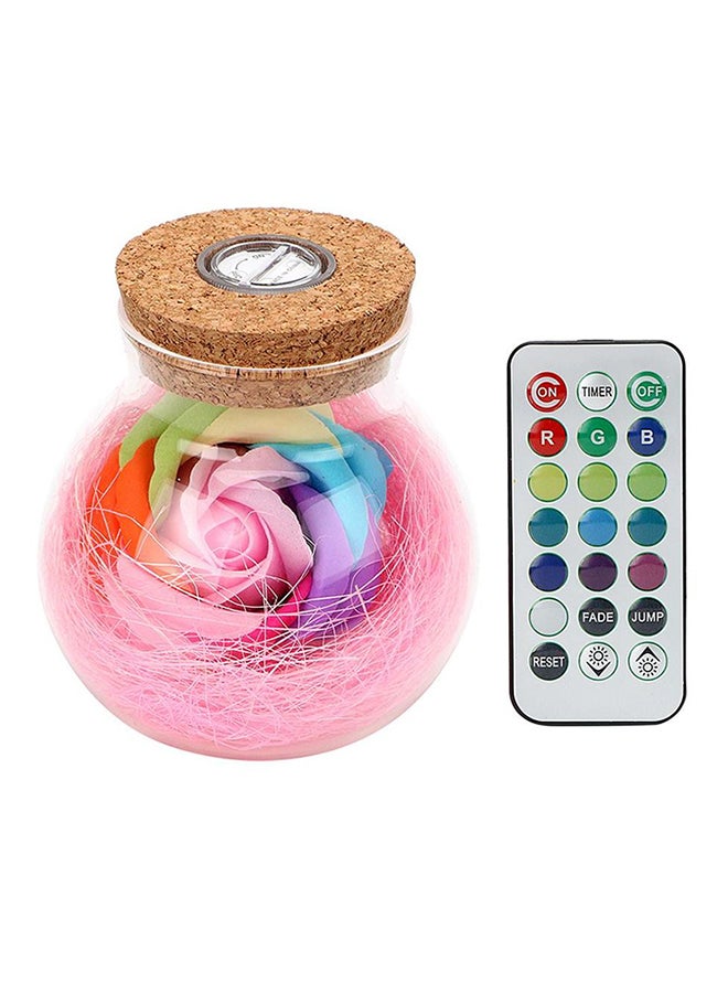 Beauenty Rose Flower Bottle Light Lamp With Remote Multicolour - Image 2