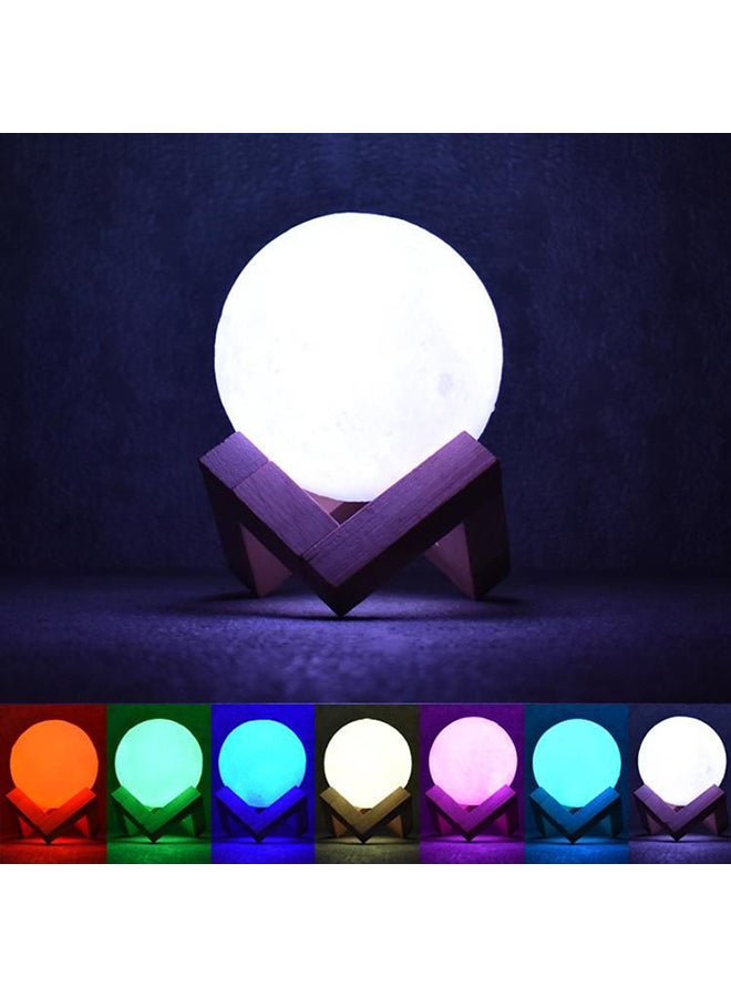 Beauenty 3D USB LED Moon Lamp With Stand White/Beige - Image 3
