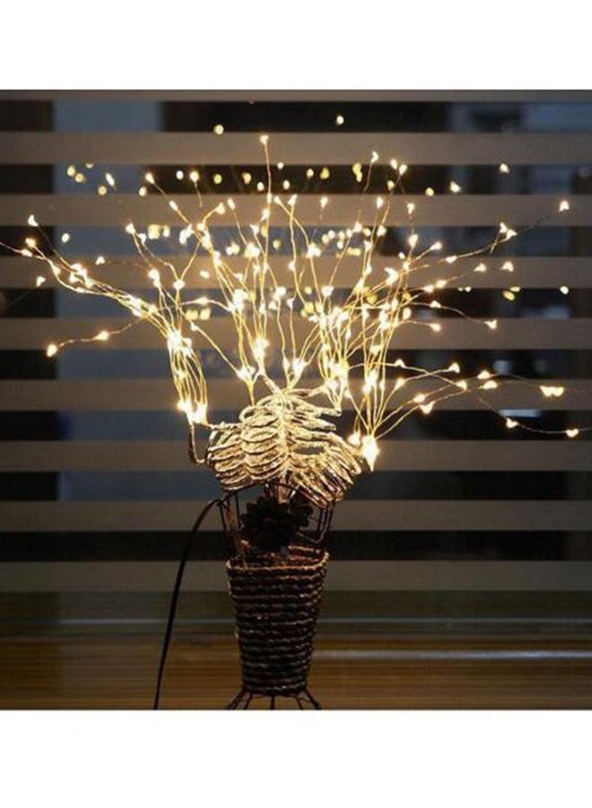 بيوينتي مجموعة مصابيح رقيقة للزينة مكونة من قطعتين وتحتوي على 50 مصباح LED أبيض دافئ 2متر - Image 2