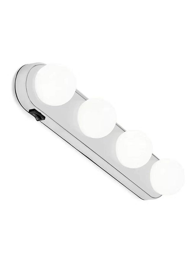 بيوينتي مصباح إضاءة LED مكون من 4 لمبات لمرآة الزينة أبيض/رمادي 21 x 4سم - Image 2
