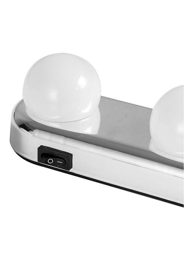 بيوينتي مصباح إضاءة LED مكون من 4 لمبات لمرآة الزينة أبيض/رمادي 21 x 4سم - Image 3